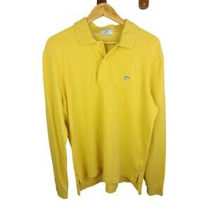 Southern Tide Men's Long-Sleeve Skipjack Polo Shirt in Muted Yellow